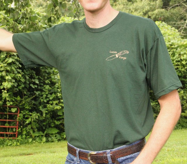 Lucas Forge T-Shirts, Bayside T-Shirts, Made in USA T-Shirts, Lucas Knives, Custom Hunting Knives