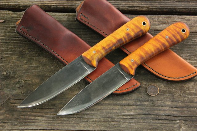 Belt Knives, Knife Set, Custom Knife Set, Lucas Forge, Custom Hunting Knives