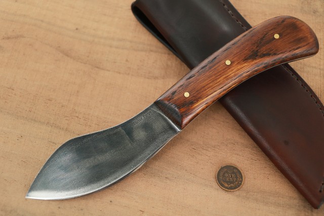 Nessmuk, Custom Nessmuk Knife, Custom Hunting Knives, Historic Knife Designs, Lucas Forge, Custom Knifemaker