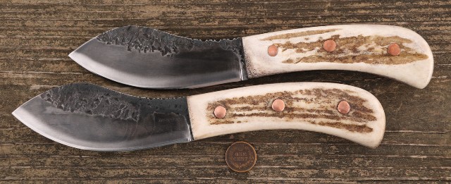 Reproduction Nessmuk Knife, Lucas Forge, Antler Handled Knife, Nessmuk, Vintage Nessmuk, Nessmuk Knife Set, George W. Sears