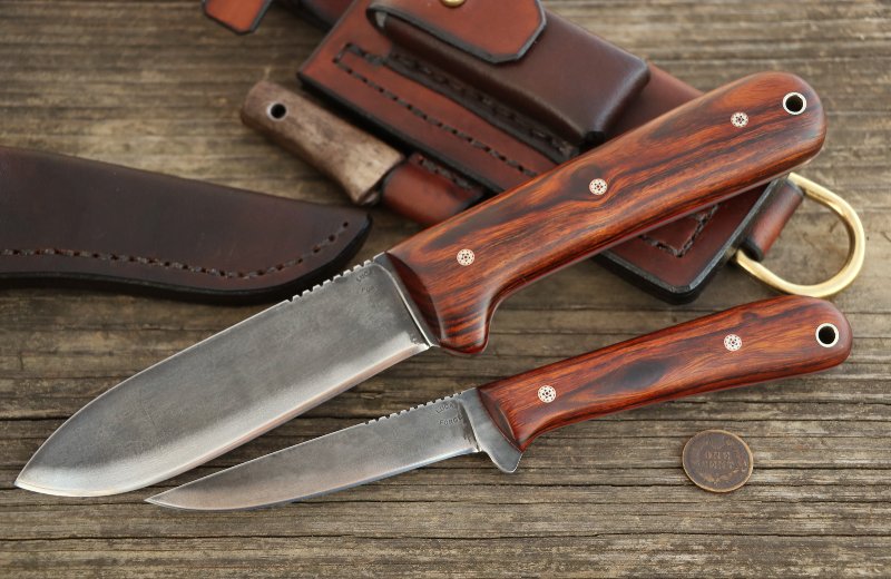 Knife Set, Custom Knife Set, Lucas Forge Knives, Camp Knives, Belt Knives, Custom Knives