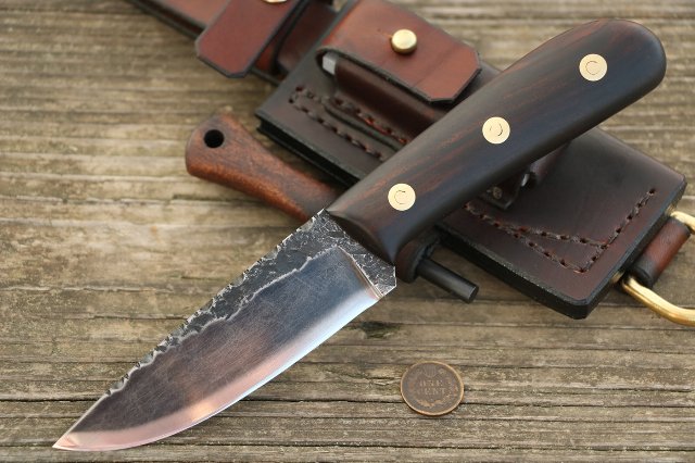 Trade Knife, Powder River, Lucas Forge, Custom Knives, Forged Knives, Belt Knife, Hunting Knife