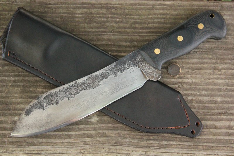 Chopping Knife, Custom Hunting Knives, Lucas Forge, Outdoor Knives, Belt Knife, Camp Knife, Custom Camp Knife, Survival Knife