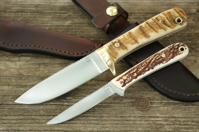 Custom Hunting Knives, Custom Knife Set, Lucas Forge Knives, Hunting Knives, Custom Belt Knives