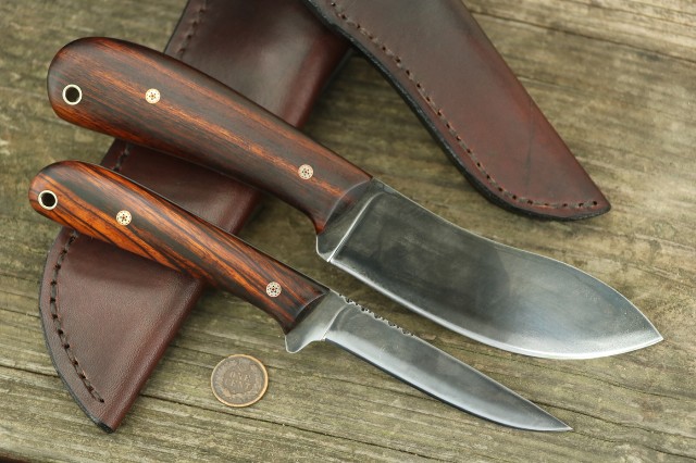 Custom Heirloom Knife Sets, Lucas Forge, Heirloom Knives, Belt Knives, Custom Hunting Knives