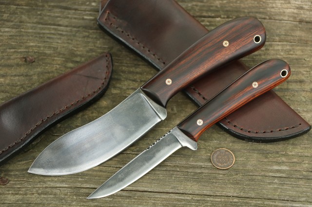 Custom Heirloom Knife Sets, Lucas Forge, Heirloom Knives, Belt Knives, Custom Hunting Knives