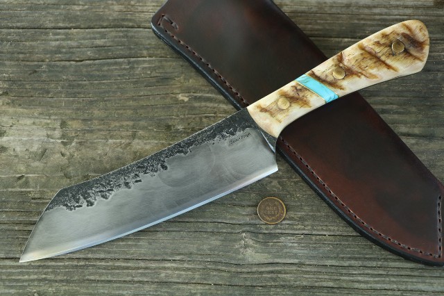 Custom Chef's Knife, Lucas Forge, Hunting Knives