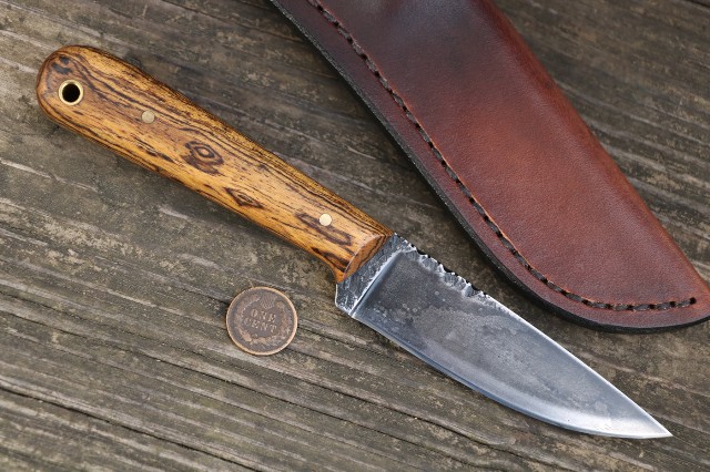 Trapper, Custom Skinning Knife, Lucas Forge, Hunting Knife, Small Belt Knife for the Outdoorsmen