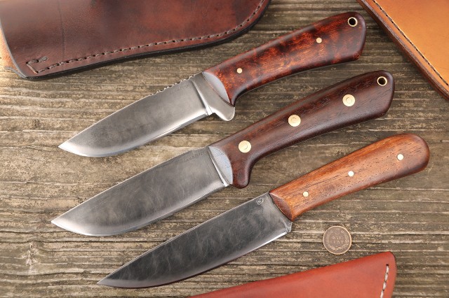 Custom Hunting Knives, Custom Knife Collection, Lucas Forge, Heirloom Knives, High Carbon Knives 