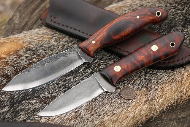 Custom Knife Sets, High Carbon Steel Knives, Lucas Forge, Custom Hunting Knives