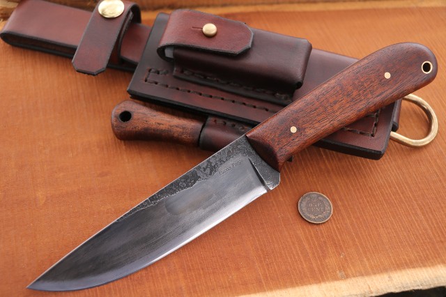 Trade Knife, Historical Belt Knife, Lucas Forge, Custom Hunting Knives, Traditional Hunting Knife, Traditional Skinning Knife