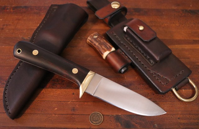 Custom Hunting Knives, Classic Hunting Knife, Lucas Forge, Lucas Knives, Handmade Knives, Outdoor Belt Knife, Bushcraft Knives
