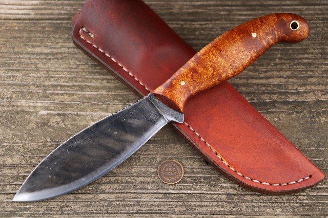 Hunting Knives, Field Dressing Knife, Lucas Forge, Custom Hunting Knives, Custom Outdoorsman Knives, Hand Forged Knives, Bushcraft Knives