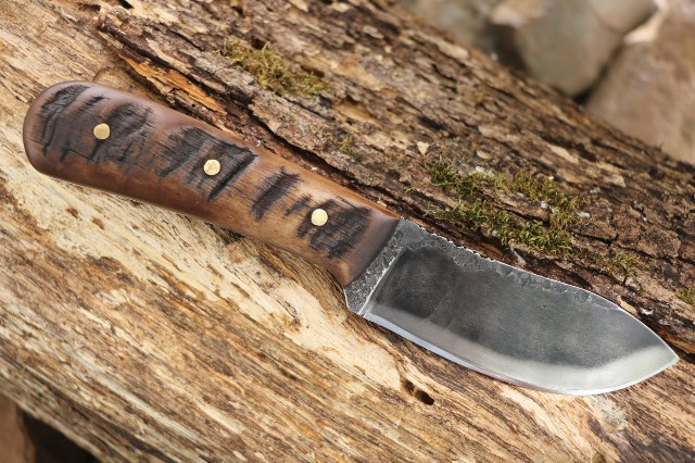 Lucas Forge, Custom Hunting Knives, Nessmuk, Custom Nessmuk Knife, Custom Skinning Knife, Custom Deer Hunting Knife, Woodsman Knife