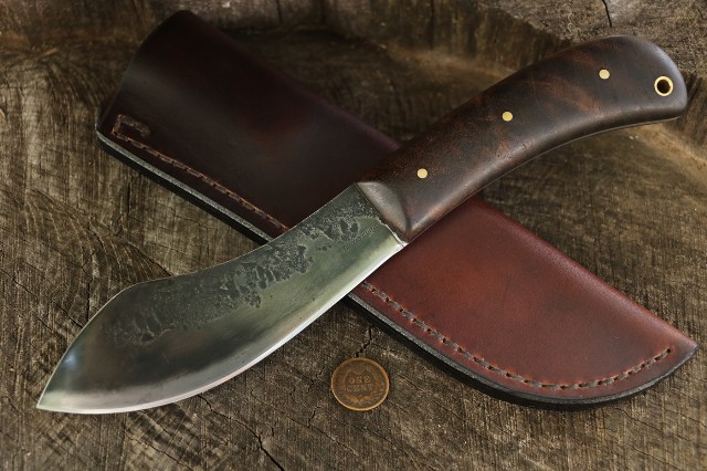 Nessmuk Knife, Custom Hunting Knives, Lucas Forge