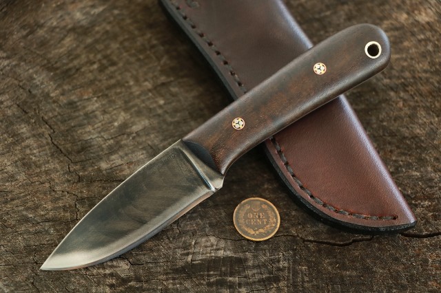 Lucas Forge, Hunting Knives, Small Hunting Knife, Small Belt Knife, Frontier Knives, Lucas Forge