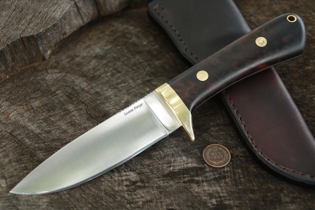 Classic Hunter, Hunting Knife, Lucas Forge, Custom Hunting Knives, Bushcraft Knife, Heirloom Knife