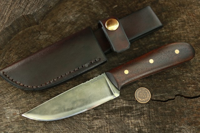 Custom Hunting Knife, Lucas Forge, Bush Knife, Camp Knife, Trade Knife