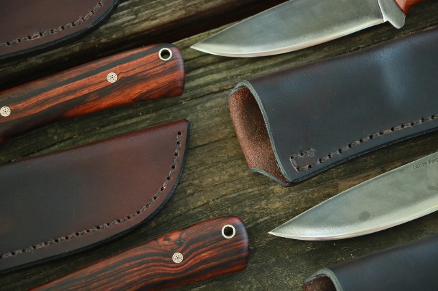 Lucas Forge Knives, Custom Hunting Knives, Ironwood