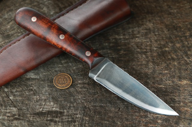 Hunting Knives, Lucas Forge, Trapper Knife, Small Belt Knife, Field Dressing Knife