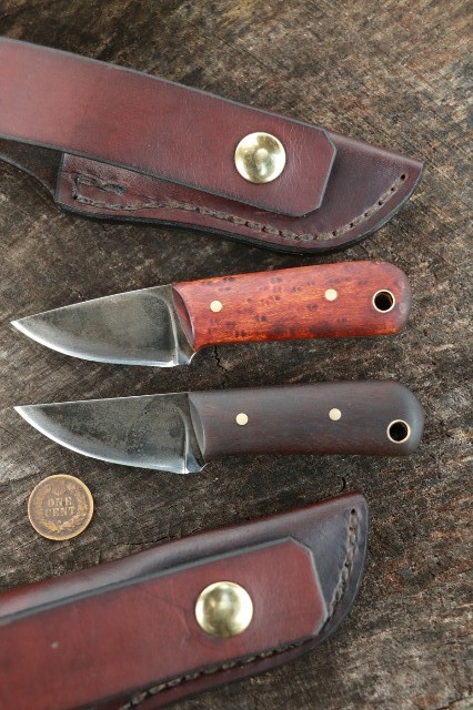 Straight Blade Pocket Knives, Fixed Blade Pocket Knife, Lucas Forge, Hunting Knives