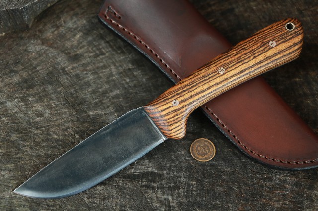 Mini Jaguar Knife, Custom Hunting Knife, Lucas Forge