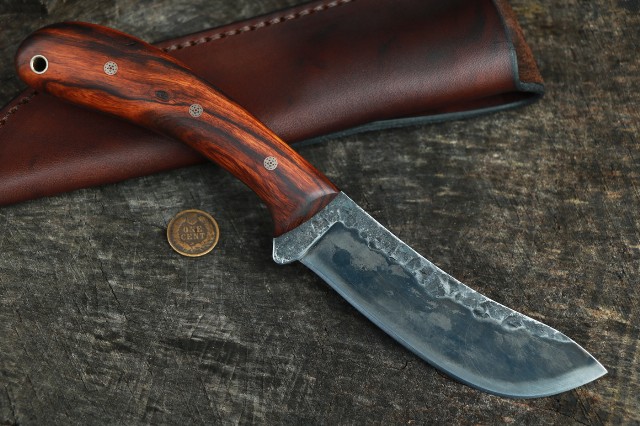 Skinning Knife, Custom Skinner, Lucas Forge, Custom Hunting Knife