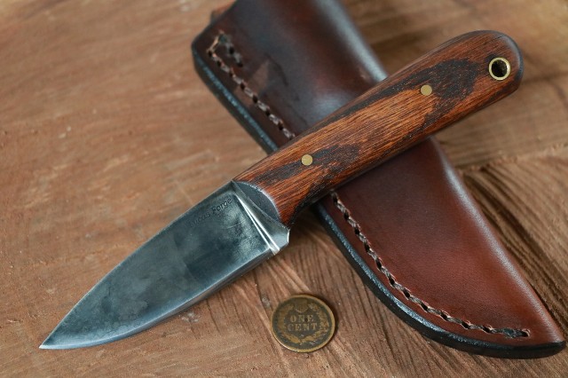 Frontier Knife, Lucas Forge, Custom Hunting Knives, Small Custom Knives