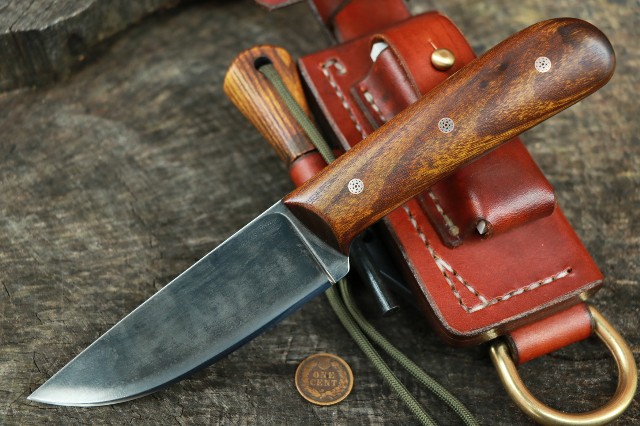 Powder River, Osage Orange, Lucas Forge, Custom Hunting Knives, Lucas Forge
