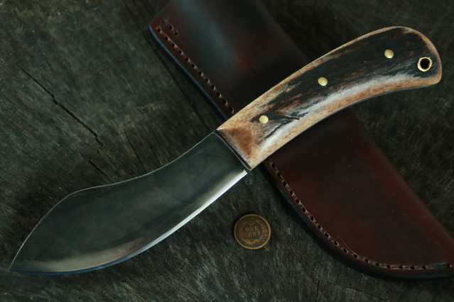 Lucas Forge, Vintage Nessmuk Knife, Nessmuk Knife, Reproduction Nessmuk Knife, Handmade Nessmuk Knife