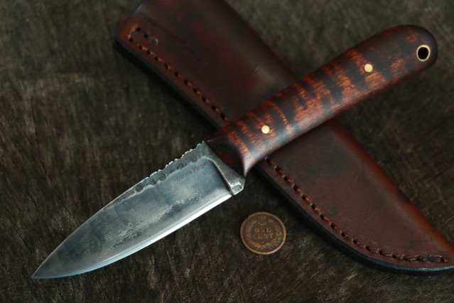 Lucas Forge, Large Frontier, Custom Hunting Knives, Frontier Belt Knife