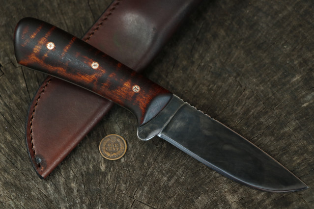 Custom Hunting Knives, Lucas Forge, Elk River Hunting