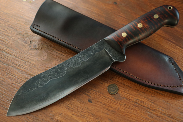 Custom Hunting Knives, Survival Knife, Camp Knife, Chopping Knife, Lucas Forge, Handmade Knives, Custom Knifemaker