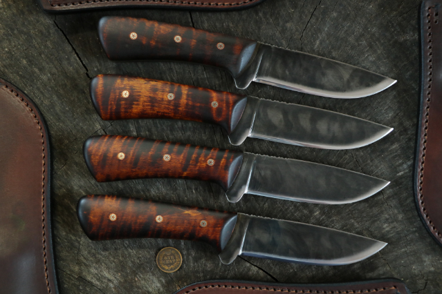 Custom Hunting Knives, Lucas Forge, Hunting Knives, Elk River Hunter Knife, Custom Knifemakers