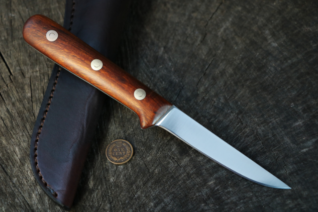 ProSkinner, Skinner Knife, Skinning Knife, Lucas Forge, Hunting Knives, Ironwood Handled Knife, Ironwood, Ironwood Knife