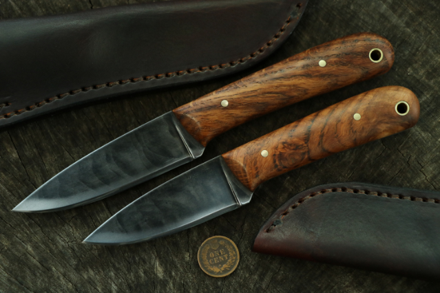 Frontier Knives, Custom Hunting Knives, Lucas Forge, Lucas Forge Knives, Small Belt Knives, Small Camp Knives