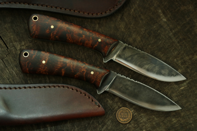 Whitetail Deer Knife, Lucas Forge, Custom Hunting Knives, Custom Bush Knife, Custom Camp Knife