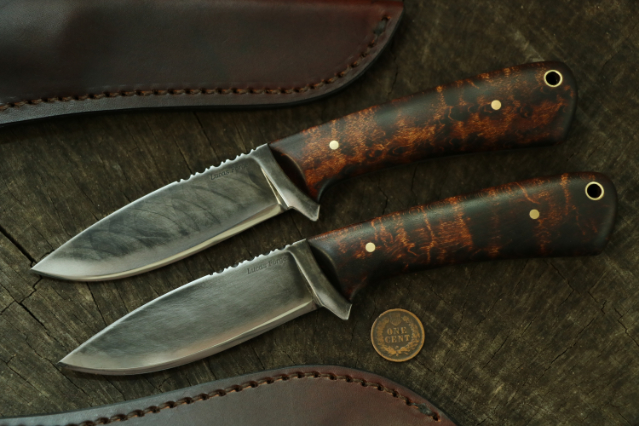 Whitetail Deer Knife, Lucas Forge, Custom Hunting Knives, Custom Bush Knife, Custom Camp Knife