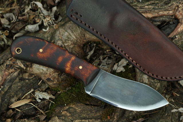 Hunting Knife, Lucas Forge, Custom Hunting Knives, Nessmuk, Woodsman Knife, Bushcrafting Knife