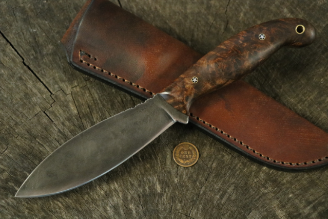 Jack Pine, Jack Pine Special, Jack Pine Special Knife, Hunting Knife, Lucas Forge, Lucas Knives, Willow Leaf Knife, Canadian Knife, Canada Knife, Texas Knife, Lone Star Knife