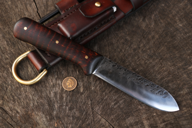 Hunting Knife, Lucas Forge, Custom Kephart Knife, Custom Hunting Knives, Lucas Knives, Custom Belt Knife, Custom Camping Knife