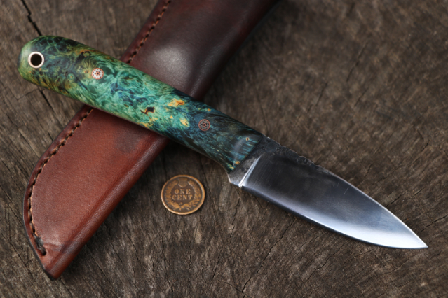 Custom Hunting Knives, Large Frontier Knife, Lucas Forge Frontier Knives, Frontier Knives, Custom Outdoor Knife, Lucas Knives