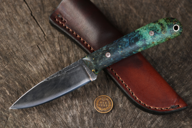 Custom Hunting Knives, Large Frontier Knife, Lucas Forge Frontier Knives, Frontier Knives, Custom Outdoor Knife, Lucas Knives