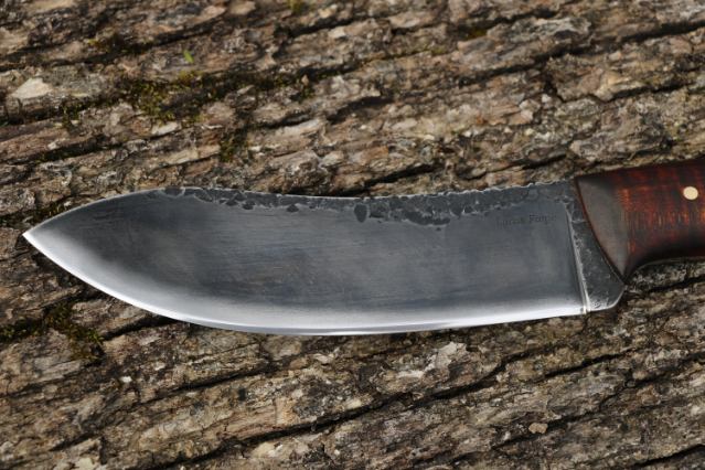 Woodsman Nessmuk, Nessmuk Knife, Custom Hunting Knives, Lucas Forge, Forged Knives, Handmade Knives, Custom Knifemakers