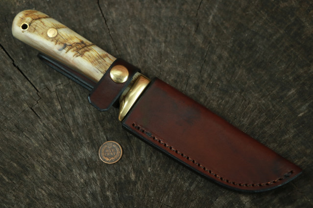 Ram's Horn, Classic Hunter, Classic Hunting, Lucas Forge, Custom Hunting Knives