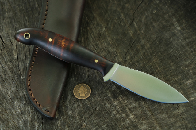 Jack Pine Knife, Candadian Belt Knife, Willow Leaf Knife, Lucas Forge, Custom Hunting Knives
