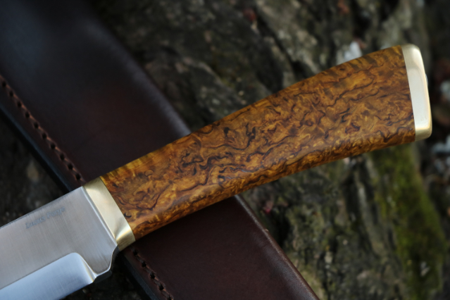 Custom Hunting Knives, Lucas Forge, Lucas Knives, Scandi Knife, Custom Scandi Knife, Custom Camping Knife