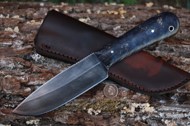 Hammer Forged Knife, Lucas Forge, Custom Hunting Knives, Hunting Knife