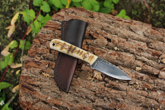 Forged Small Knife, Outdoor Knife, Lucas Forge, Frontier Knives, Frontier Knife, Custom Hunting Knife
