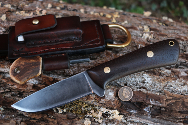 Trekker Sheath, Trekker, Lucas Forge, Custom Hunting Knives, Elk River Hunter, Deer Hunting Knife